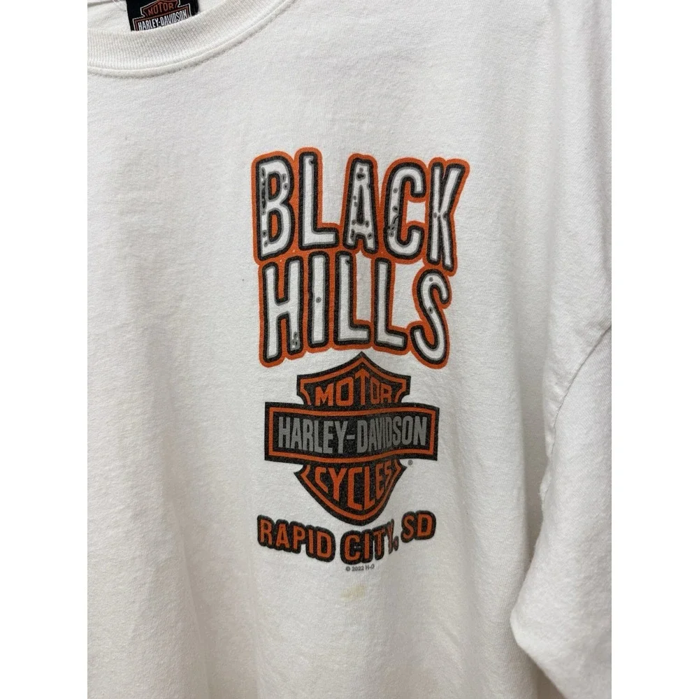 Harley Davidson Black Hills Rapid City SD Long Sleeve‎ Tee 2XL #24